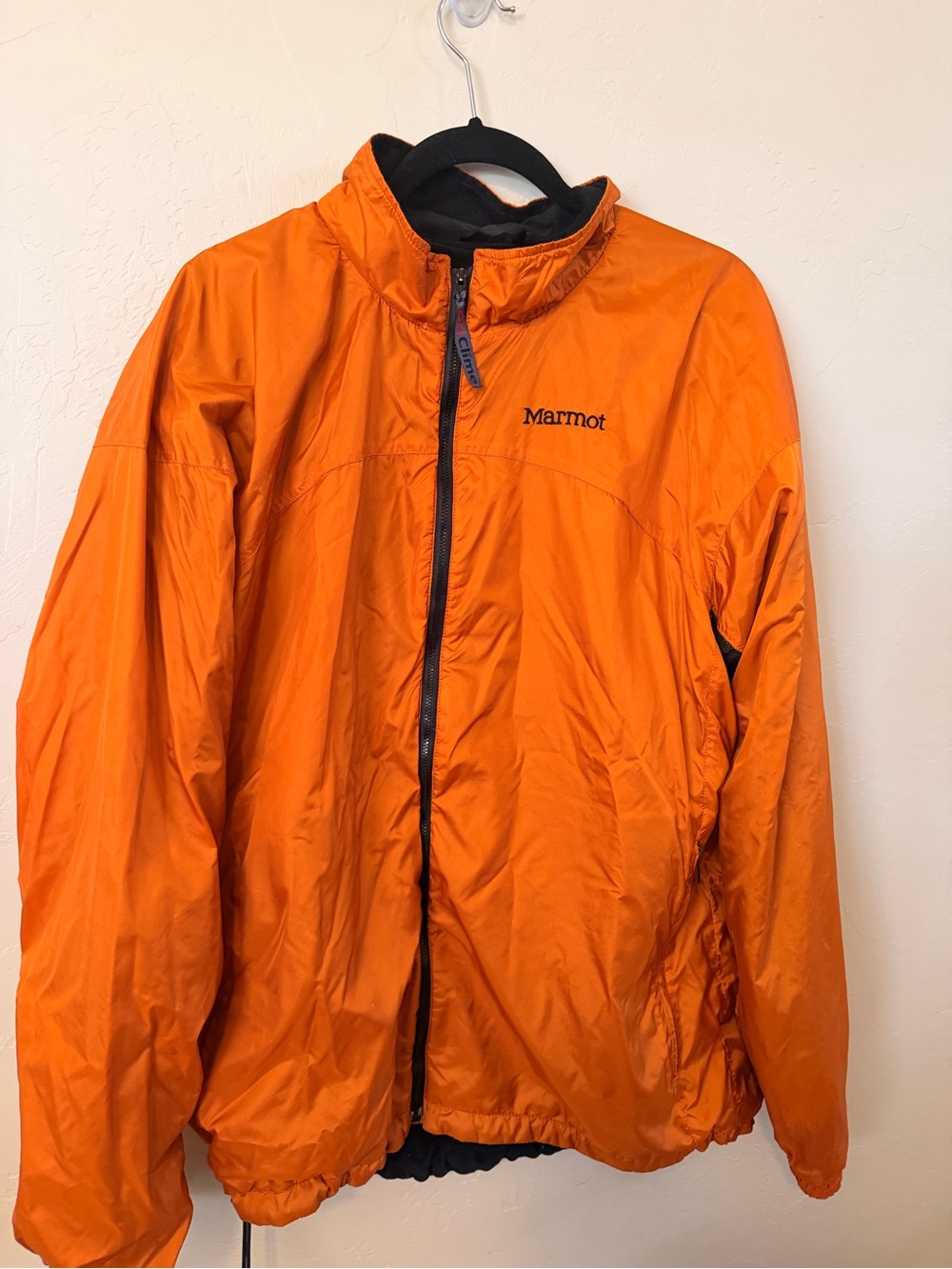 Marmot Men's Bright Orange Packable Shell Jacket